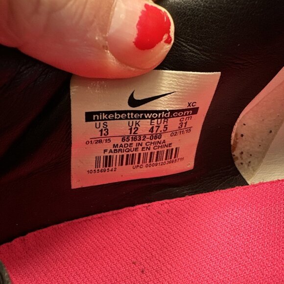 Nike Mens Mercurial Soccer Cleats Victory V FG Pink Low Top 651632-060 Size 13 - Picture 9 of 9